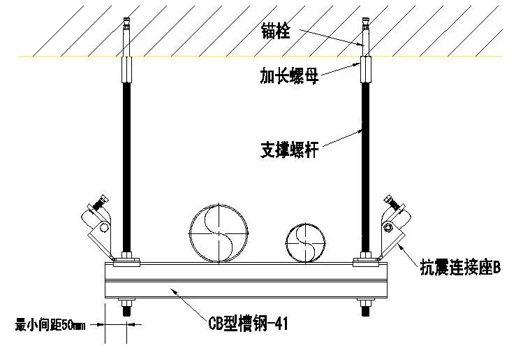 支架抗震方案施工图_抗震支架方案书_抗震支架施工方案